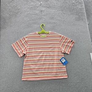 Columbia‎ Women Shirt M Multicolor Striped Oversized Crew Neck Pullover NWT